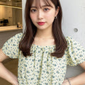 日系杏色條紋襯衫