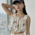 休閒風藏青印花襯衫